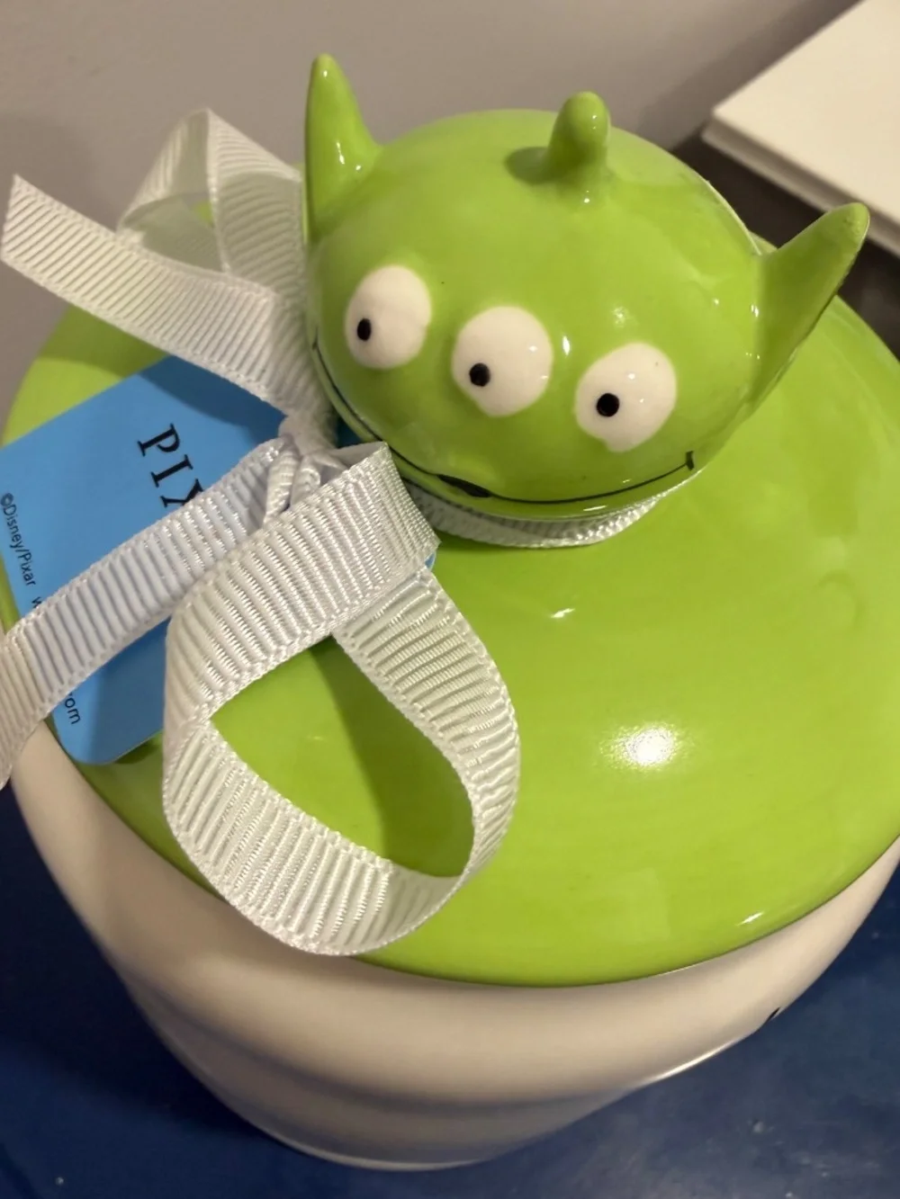Rae Dunn Disney Pixar Toy Story Alien Cookie Jar 